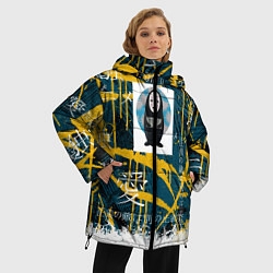 Куртка зимняя женская Безликий, цвет: 3D-черный — фото 2
