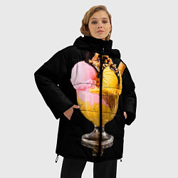 Куртка зимняя женская Мороженое, цвет: 3D-черный — фото 2