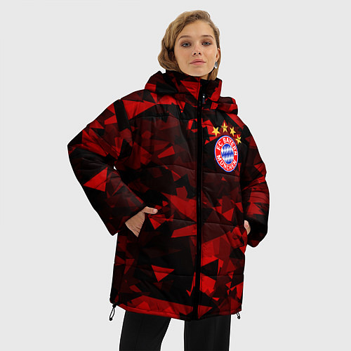 Женская зимняя куртка Bayern Бавария / 3D-Светло-серый – фото 3