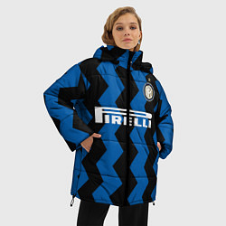 Куртка зимняя женская Лаутаро Мартинес 2021 Интер, цвет: 3D-черный — фото 2