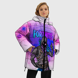 Куртка зимняя женская FORTNITE CROW, цвет: 3D-черный — фото 2