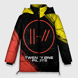 Куртка зимняя женская TWENTY ONE PILOTS 21 PILOTS, цвет: 3D-черный