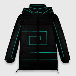 Куртка зимняя женская Геометрия нарушена, цвет: 3D-черный