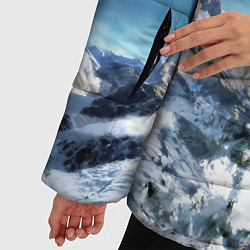 Куртка зимняя женская Космос S, цвет: 3D-красный — фото 2