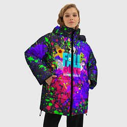 Куртка зимняя женская Fall Guys, цвет: 3D-черный — фото 2