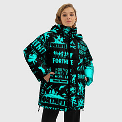 Куртка зимняя женская Fortnite, цвет: 3D-красный — фото 2