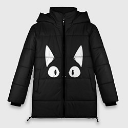 Куртка зимняя женская Кошачья мордочка, цвет: 3D-черный