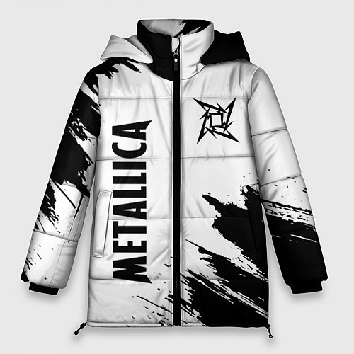 Женская зимняя куртка METALLICA МЕТАЛЛИКА / 3D-Светло-серый – фото 1