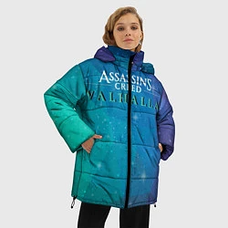 Куртка зимняя женская Assassins Creed Valhalla, цвет: 3D-черный — фото 2