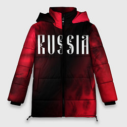 Куртка зимняя женская RUSSIA РОССИЯ, цвет: 3D-черный