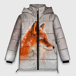 Куртка зимняя женская Лиса и снег, цвет: 3D-светло-серый