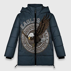 Куртка зимняя женская Летящий орёл, цвет: 3D-черный