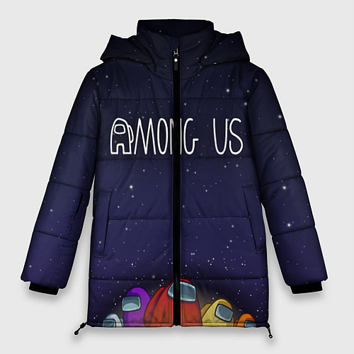 Женская зимняя куртка Among Us team / 3D-Светло-серый – фото 1