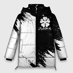 Куртка зимняя женская ЧЁРНЫЙ КЛЕВЕР BLACK CLOVER, цвет: 3D-светло-серый