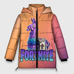 Куртка зимняя женская Fortnite Lama, цвет: 3D-черный