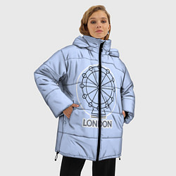 Куртка зимняя женская Лондон London Eye, цвет: 3D-черный — фото 2