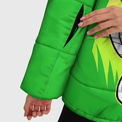 Куртка зимняя женская CRASH BANDICOOT, цвет: 3D-светло-серый — фото 2