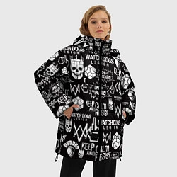 Куртка зимняя женская WATCH DOGS LEGION, цвет: 3D-черный — фото 2