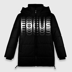 Куртка зимняя женская FOCUS: WHITE, цвет: 3D-черный
