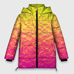 Куртка зимняя женская Яркий закат, цвет: 3D-черный