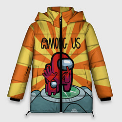 Куртка зимняя женская Among Us scanner, цвет: 3D-красный