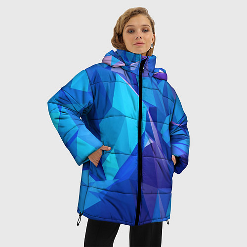 Женская зимняя куртка NEON CRYSTALLS / 3D-Светло-серый – фото 3