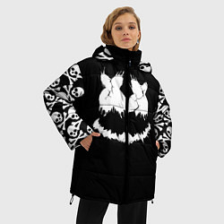 Куртка зимняя женская Marshmello Dark Smile, цвет: 3D-черный — фото 2