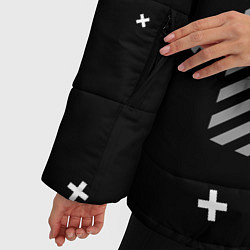 Куртка зимняя женская CYBER calligraphy, цвет: 3D-светло-серый — фото 2