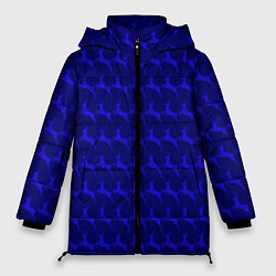 Куртка зимняя женская Олени, deer, цвет: 3D-черный
