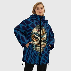 Куртка зимняя женская Snake&Skull, цвет: 3D-черный — фото 2