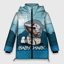 Куртка зимняя женская Baby Shark, цвет: 3D-черный