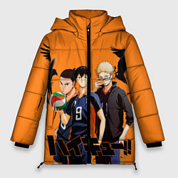 Куртка зимняя женская Haikyu Team, цвет: 3D-светло-серый