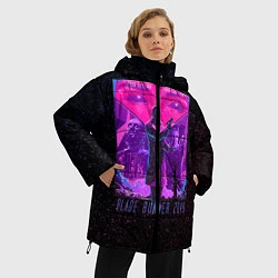 Куртка зимняя женская Бегущий по лезвию, цвет: 3D-черный — фото 2