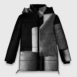 Куртка зимняя женская Туалетная бумага, цвет: 3D-черный