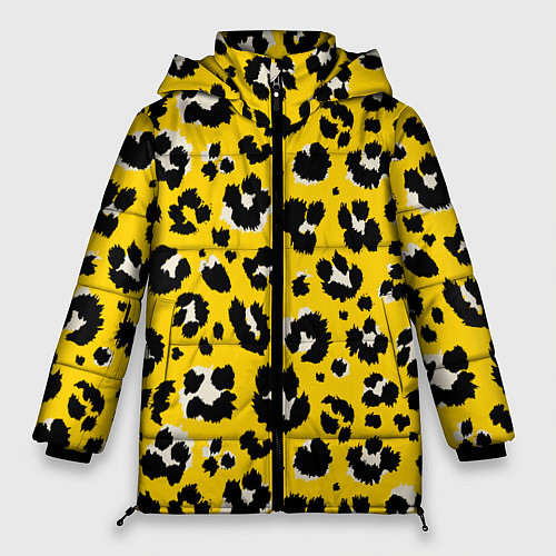 Женская зимняя куртка Леопард / 3D-Светло-серый – фото 1