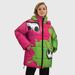 Куртка зимняя женская Splatoon, цвет: 3D-черный — фото 2