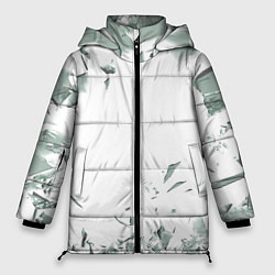 Куртка зимняя женская Разбитое стекло, цвет: 3D-светло-серый
