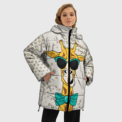 Куртка зимняя женская ЖИРАФ ХИПСТЕР, цвет: 3D-черный — фото 2