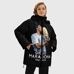 Куртка зимняя женская Diego Maradona, цвет: 3D-черный — фото 2
