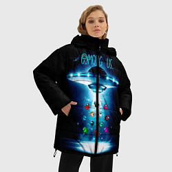 Куртка зимняя женская Среди Нас, цвет: 3D-черный — фото 2
