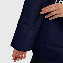 Куртка зимняя женская Among Us Обсуждение, цвет: 3D-черный — фото 2