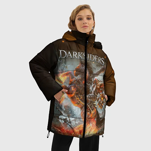 Женская зимняя куртка Darksiders Z / 3D-Красный – фото 3