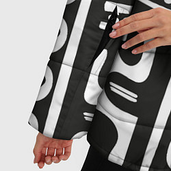 Куртка зимняя женская Этнический узор, цвет: 3D-черный — фото 2