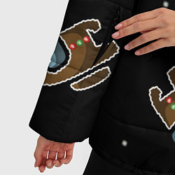 Куртка зимняя женская Пряник among us, цвет: 3D-черный — фото 2