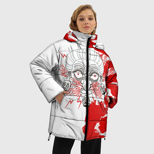 Женская зимняя куртка Ведьма Юбаба / 3D-Красный – фото 3