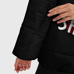 Куртка зимняя женская AMONG US SHHHHHH!, цвет: 3D-красный — фото 2