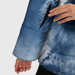 Куртка зимняя женская Красивый волк, цвет: 3D-черный — фото 2