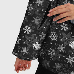 Куртка зимняя женская Дедушка Мороз, цвет: 3D-черный — фото 2