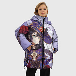 Куртка зимняя женская GENSHIN IMPACT, МОНА, цвет: 3D-черный — фото 2