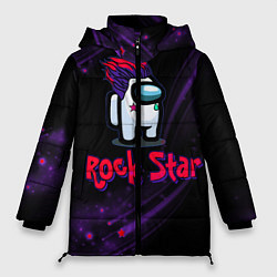 Куртка зимняя женская Among Us Rock Star, цвет: 3D-красный